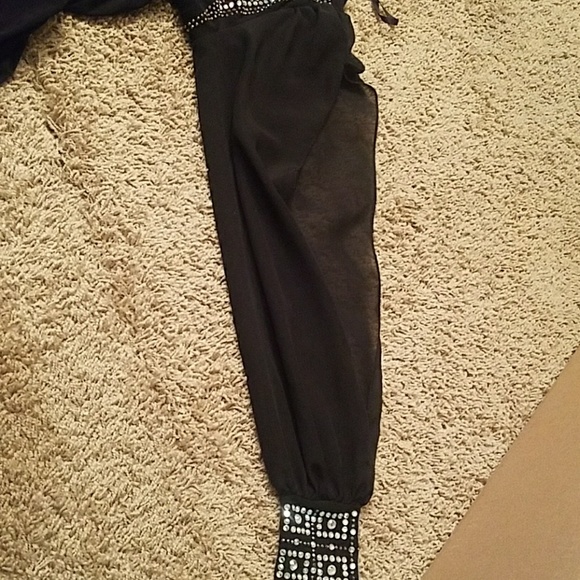 Black sexy one shpulder dress - Picture 2 of 2